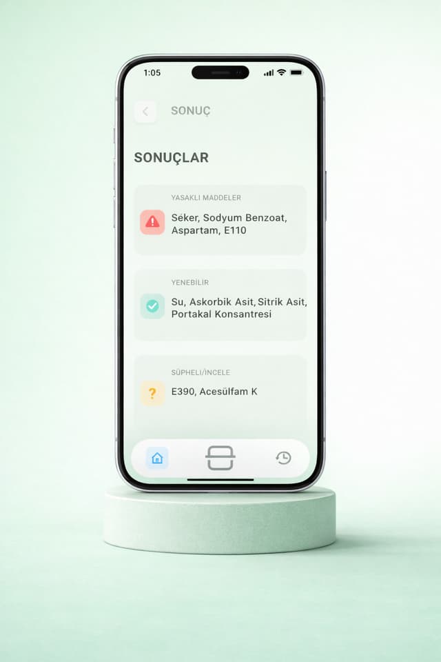 PureScan analiz sonuçları ekranı